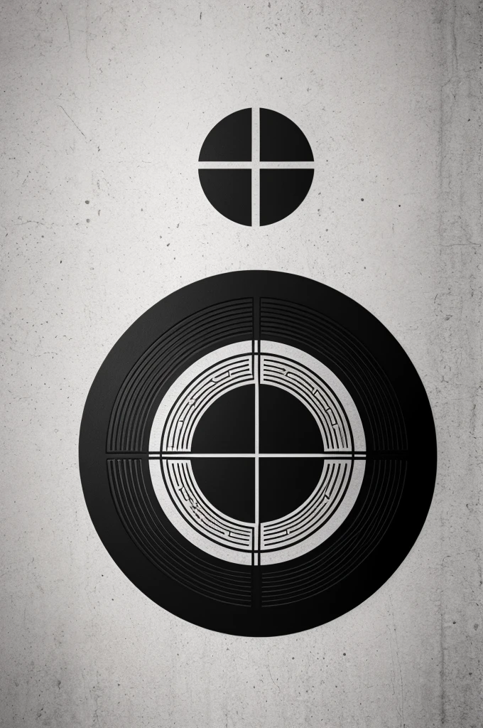 Elements of weaving,Logo,Black and white style,Circle icon,minimalism