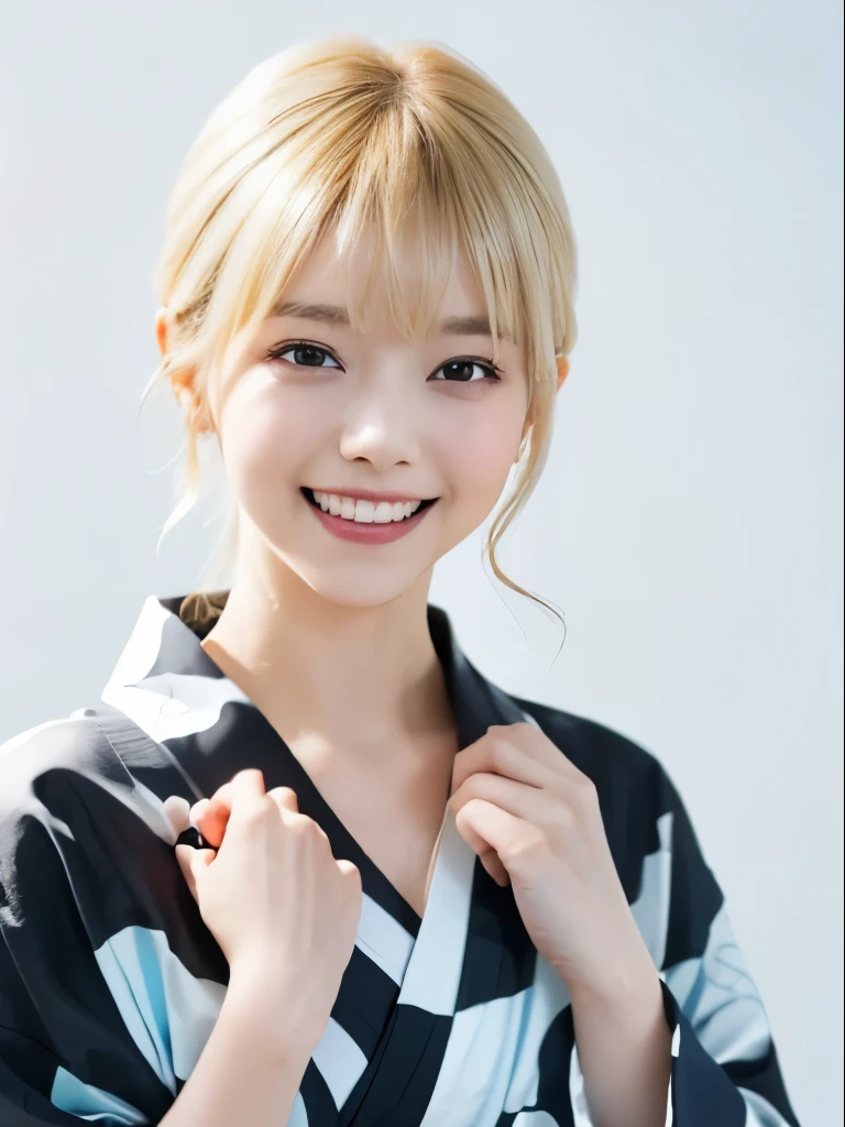 Akai Hart, , Upper body, Smile, blush, Outdoors, ,Blue sky, skyporn, temple, Looking at Viewer,  face to the viewer,japanes