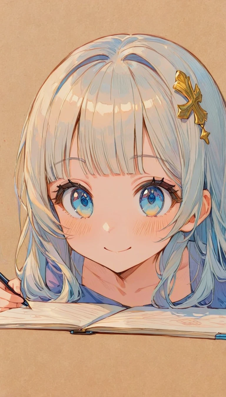 masterpiece, best quality, extremely detailed, (illustration, official art:1.1),adorable face、 1 girl ,(((( light blue long hair)))),pale blue hair,, long hair ((blush)) , cute face, big eyes, masterpiece, best quality,(((((a very delicate and beautiful girl))))),Amazing,beautiful detailed eyes,blunt bangs((((little delicate girl)))),tareme(true beautiful:1.2), sense of depth,dynamic angle,,,, affectionate smile, (true beautiful:1.2),,(tiny 1girl model:1.2),)flat chest、(highest quality,4K,8k,High resolution,masterpiece:1.2),Very detailed,Pencil sketch,Grekari,Monochrome,Redrawing the picture,(flat,2D,2D) black and white sketch,Pencil drawing,Fine Lines,Shading and Hatching,Change the line thickness,Fine details,Sketching Techniques,artistic stroke,Contrast,depth,cross hatching,texture simulation,sketchbook,artistic expression,dynamic composition,Expressive,Impressionist,Hand-drawn style,perspective,Light and shadow,texture,Tone Value,composition,retro style,Romantic atmosphere,Classic, timeless,Pencil marks,vintage feel,paper texture,Roughness,Visual Storytelling,emotion,Exciting,Diagram,Precise contours,subtle gradients,dramatic effect,Attention to detail
