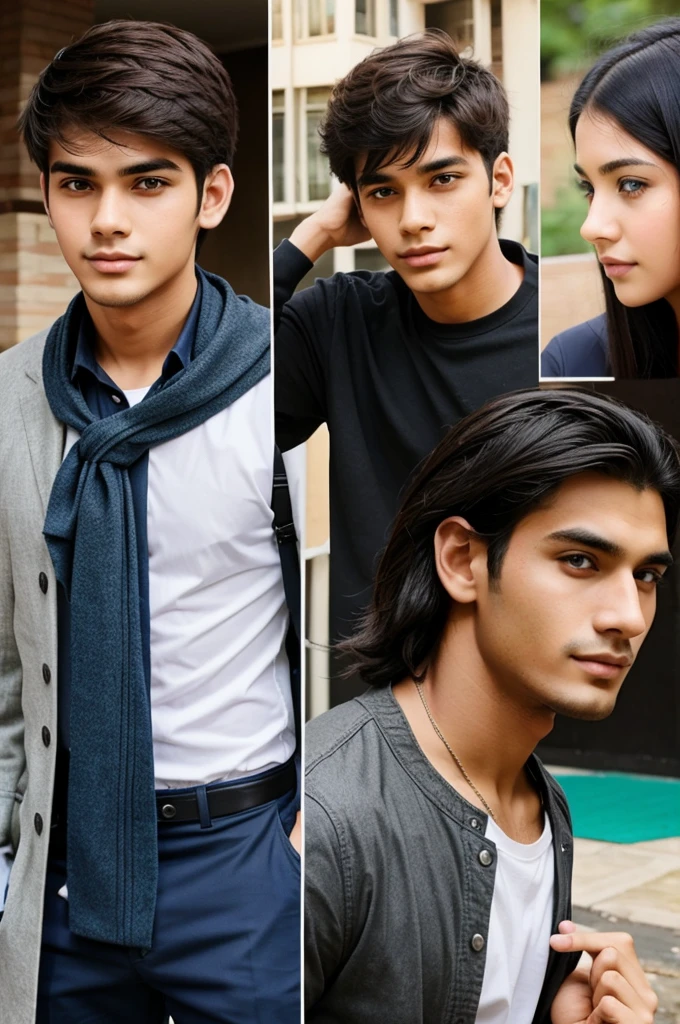 Man with age of 24 age with height in collage life