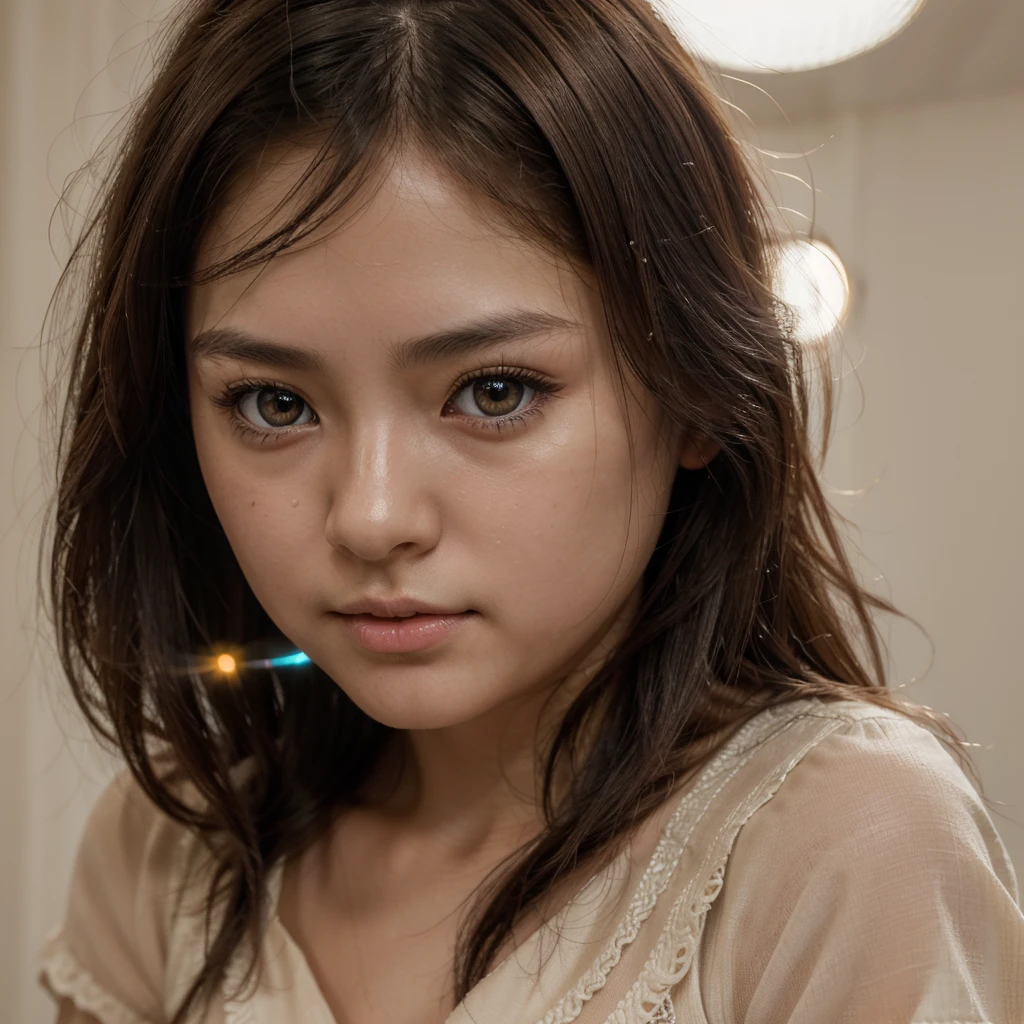 Miki Matsubara,beautiful detailed eyes,beautiful detailed lips,long eyelashes,Japanese pop singer,retro vibes,soft-focus portrait(photography),pastel colors,warm and gentle lighting