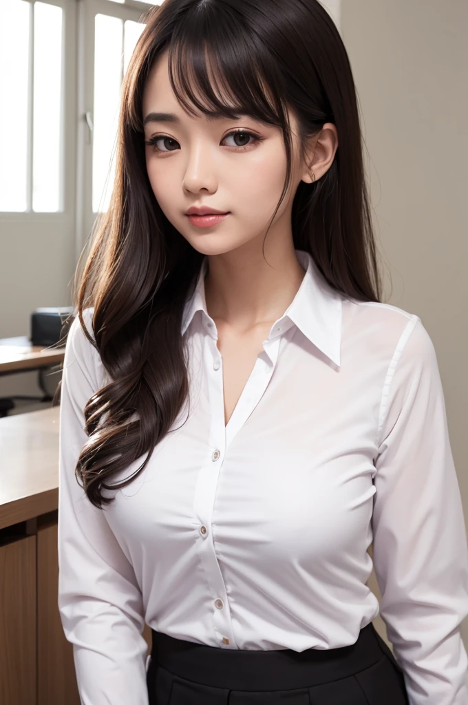 Create a formal administration course blouse design
