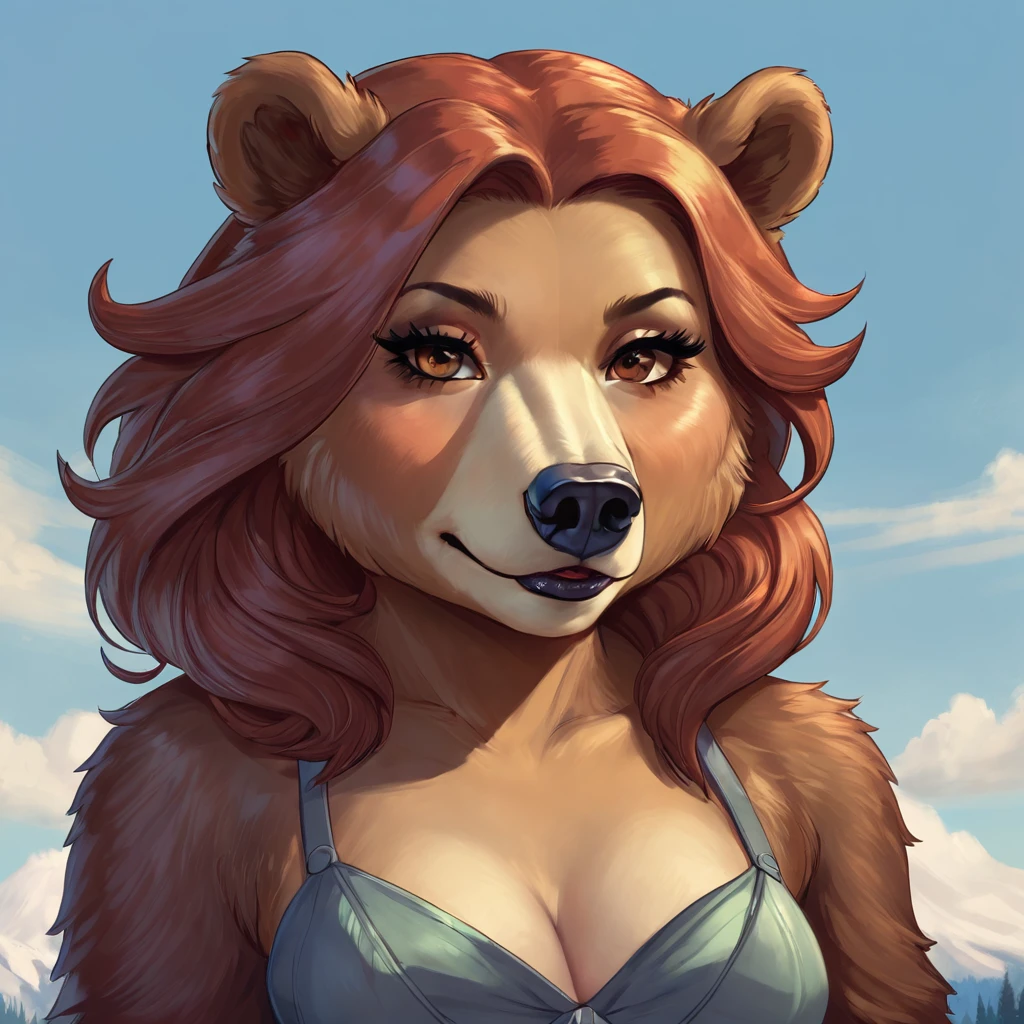 Anthropomorphous bear woman