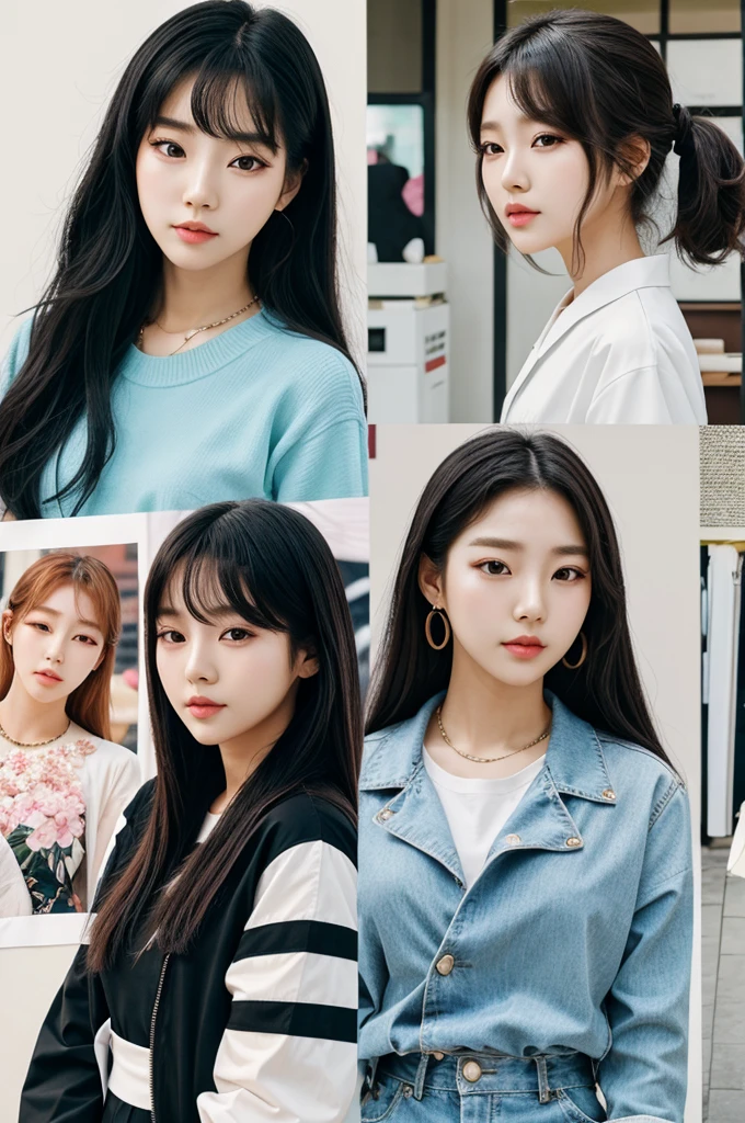 Korean pop girl aesthetic vision board