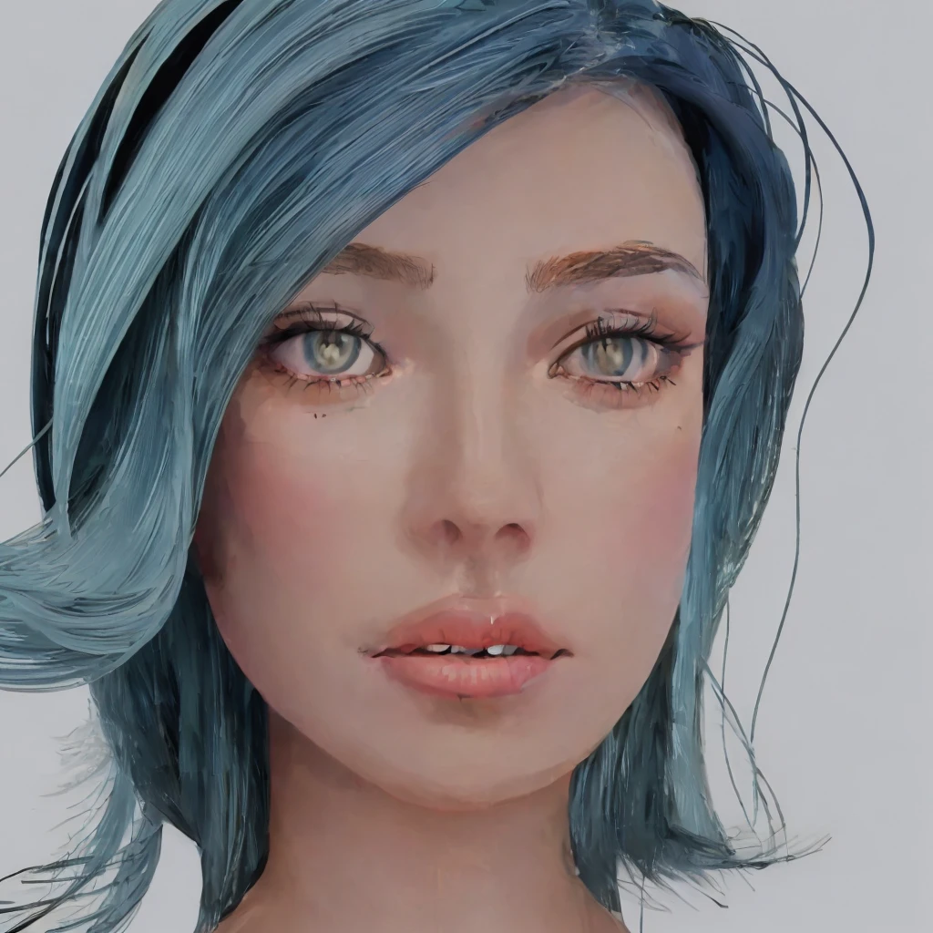 repaint a female portrait in alberto mielgo style