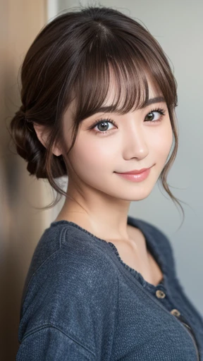 masterpiece:1.3), (8K, Realistic, RAW Photos, Best image quality: 1.4), Japanese women、Baby Face、(Random Hairstyles:1.2)、Highly detailed face、Attention to detail、double eyelid、Beautiful woman:1.4、Light brown hair、Highest quality、masterpiece、Ultra-high resolution、(Realistic:1.4)、Smile with professional lighting and attention to detail、Loose、thin、short hair、Deadly position、Full body image、 town、