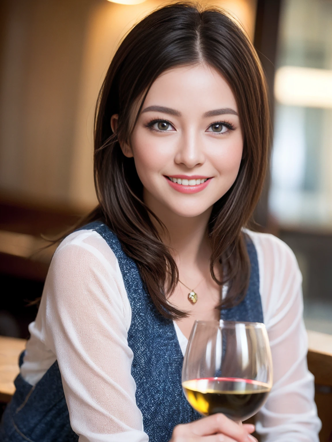 ((Highest quality、8K、masterpiece:1.3))、slimカップル、Pink rubber、modelカップル、(Realistic, Intricate details:1.2), full-course dinner、Wine Party、Amazing view of the sunset sky and clouds、A bright smile、The wonderfulness of smile、Bright image、The beauty of wine, Beautiful Face, blue eyes, The light shines on your face, Blushing, short hair,Bright Face、 (Age 37), 39 years old, red wine 、Appetizers、Italian food、Wine bottle、Champagne、sparkling wine、Two beauties、Brown Hair、Shortcuts、Long sleeve shirt、dress、Beautiful woman 1, (slimな顔), (The body is slim), (Brown Hair), (Shortcuts), cheeks turn a little red,Attractive beauty、restaurant, In a prominent place (From the waist up) Nova Frog Style, actress, model, Upper Body, White wine, slim, wine glass, 中央に置かれたwine glass, smile, (smile: 1.15), Beautiful fine grain, Depth f/2,saturation, High Contrast, Strong light and shadow,Moist Body:1.5、3D texture、Delicate eyes、Brown Hair、The hair is very shiny、