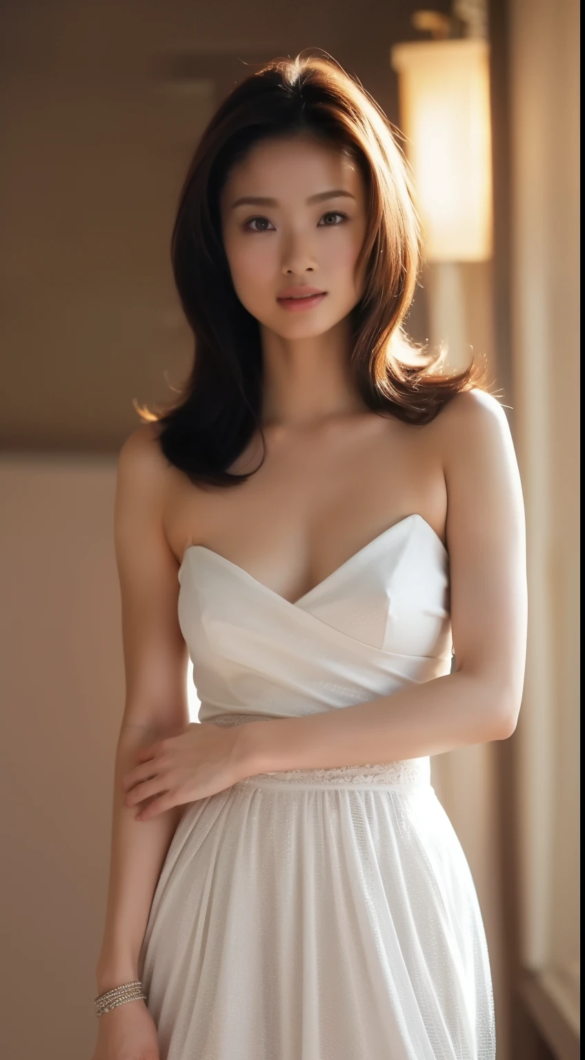 Very detailed, High resolution, Very detaileded, Highest quality, wonderful, Highest quality,Unified 8k wallpaper, Cinema Lighting, full nude body photo，Miss Asia
