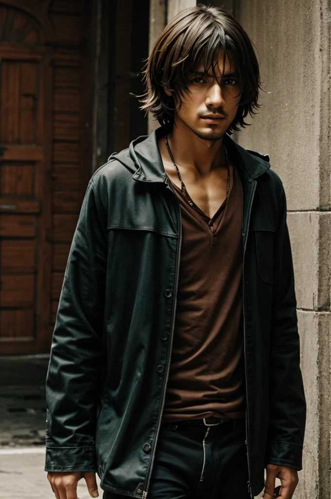 Half of Leon&#39;s furious face and the other half a vengeful face