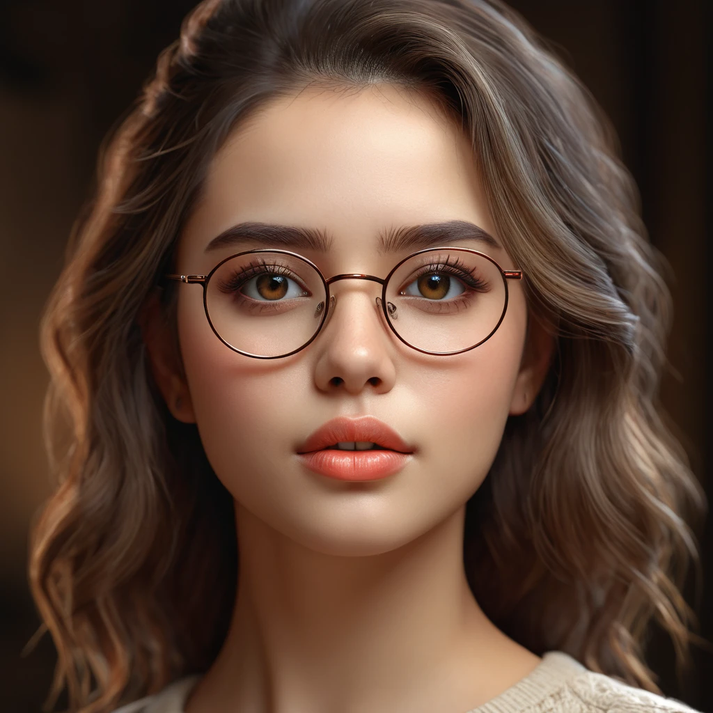 woman, 1woman, , realistic, real, beautiful light brown hair, beautiful brown eyes, blush, glasses, bath