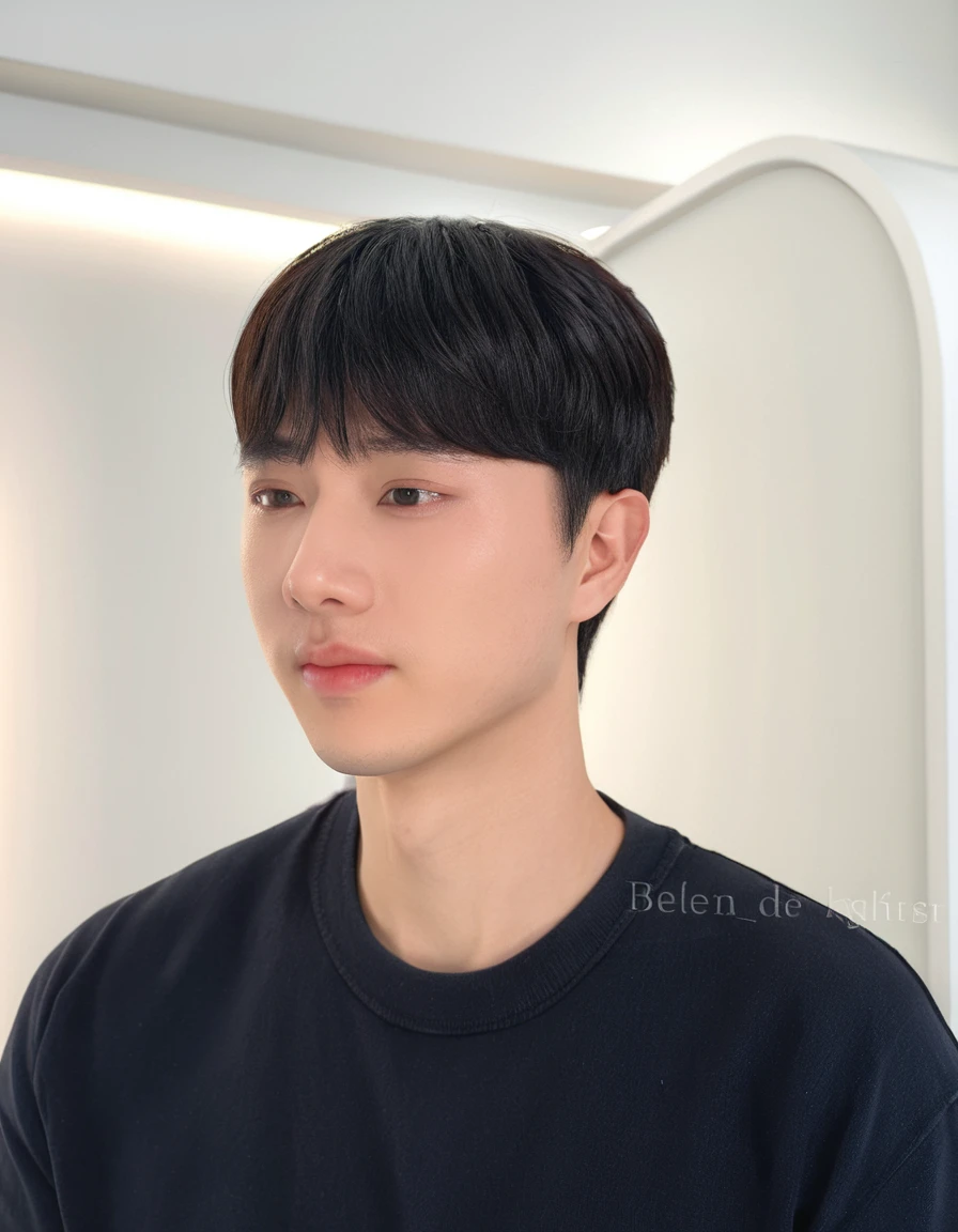 Best Quality, 8k, Masterpiece, (Portrait: 1.3), (photo realistic:1.4), (hyper realistic:1.4), Sharp Focus, looking at viewer,
(smoother lighting:1.1), (increase cinematic lighting quality:0.9), realistic lighting, backlighting, light on face, ray trace,
(brightening light:1.2), (Increase quality:1.4), sharp detail, (best quality real texture skin:1.4), finely detailed eyes, black_eyes,
finely detailed face, 25 year old Korean man