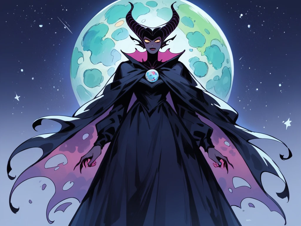 Manga cover Entity cosmic woman stars maleficent nebula dark cloak dark skin giant dark dress white details holding a planet Earth universe title multiverse volume 1 Assunção Entity