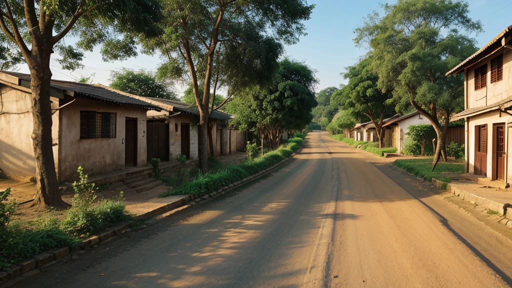 Village roads cartoon images 