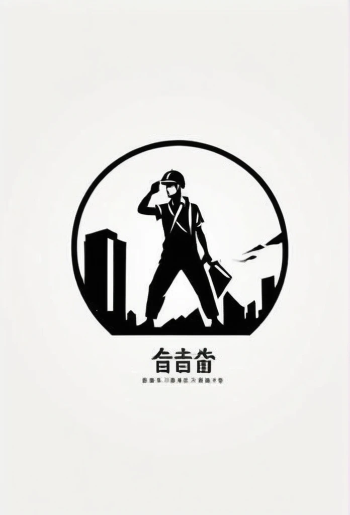 Clearing work company logo for Japanese fashionable building demolition work
　
斫Include a person who is doing construction work in the logo
Pretty cool

chic and modern design
monotone



The background is white