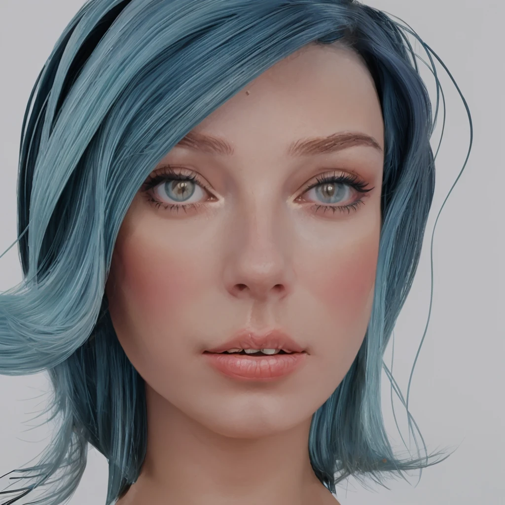 repaint a female portrait in alberto mielgo style