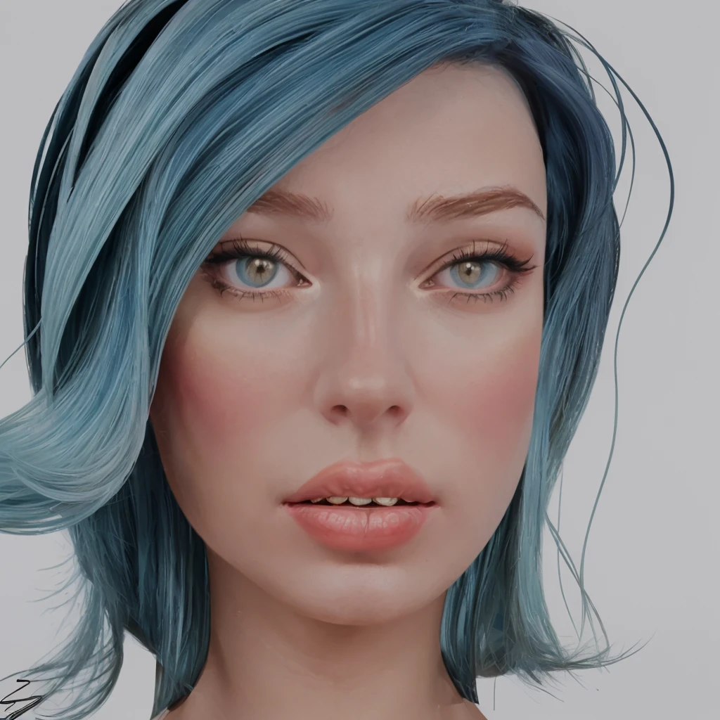 repaint a female portrait in alberto mielgo style