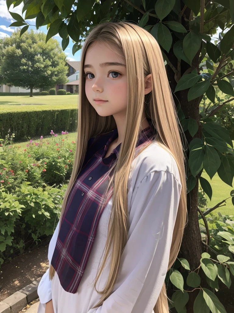 Beautiful girl in full growth