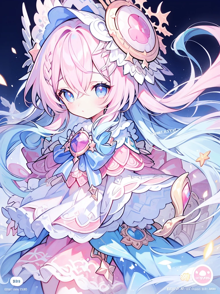 ​masterpiece、Hi-Res、teens girl、Dress like the daughter of the Demon King、Peach-colored eyes、Background white