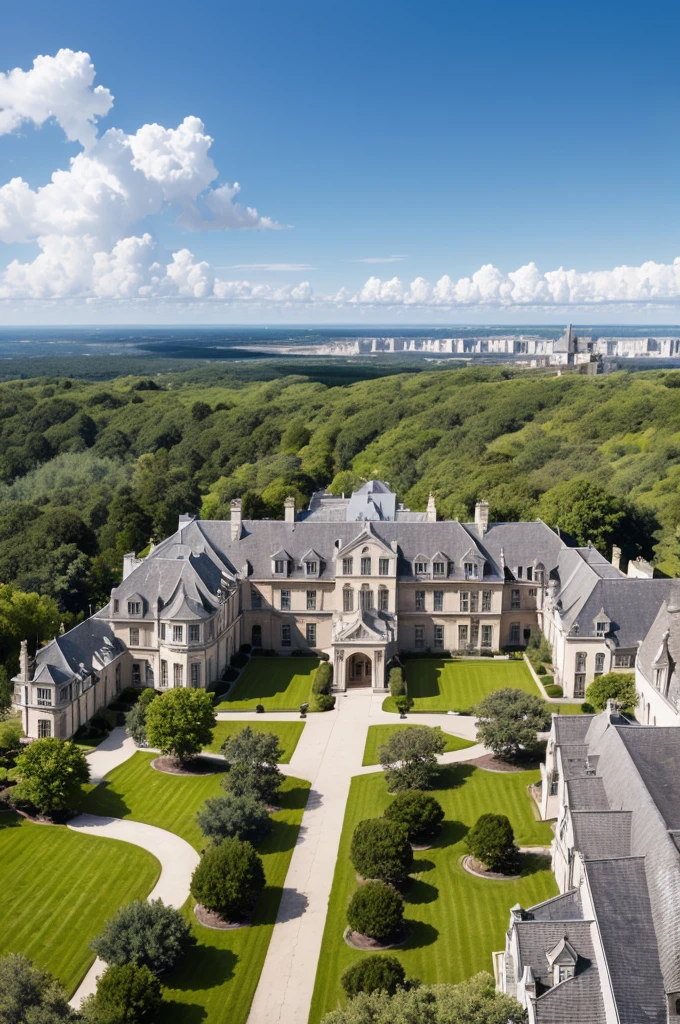 4 big mansions in one land
