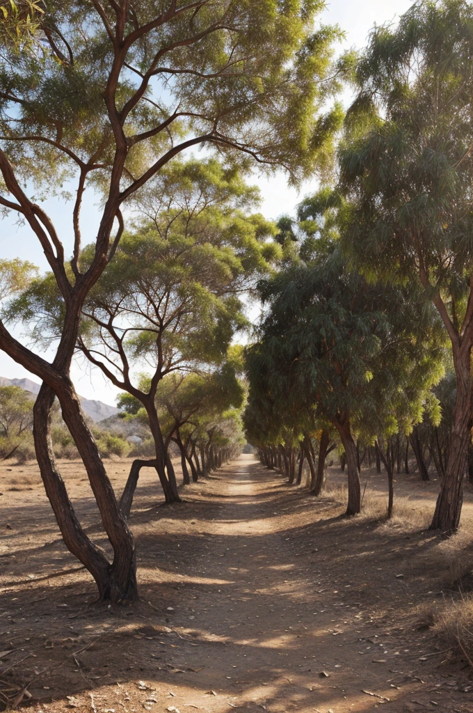 A background of dry leaf trees, showing dead environment 