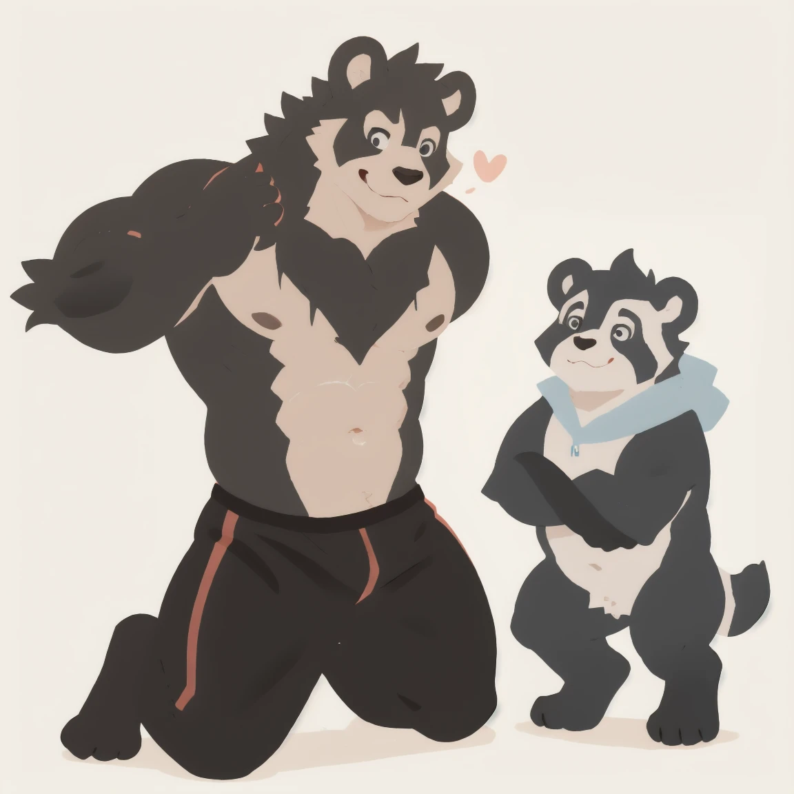 furry,panda,strong,fitness