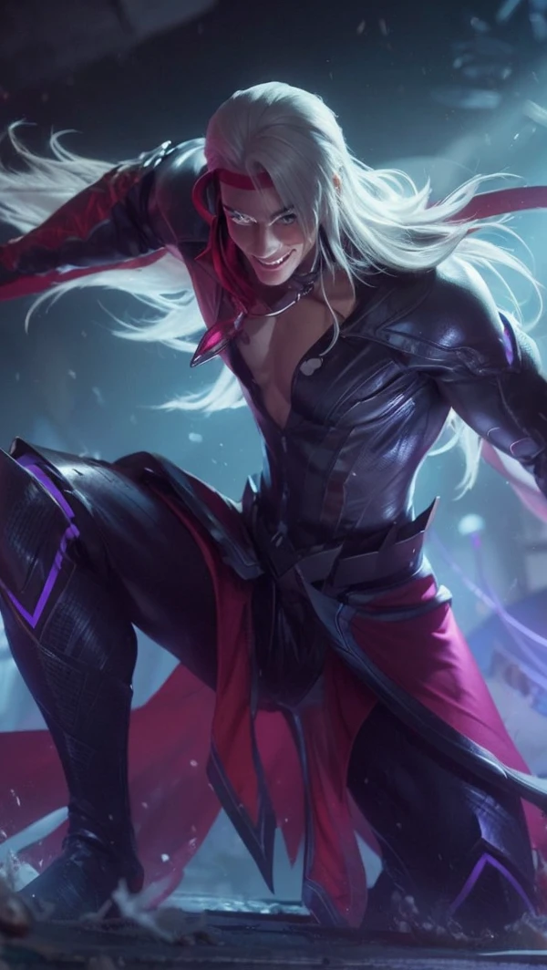 A handsome man who wears a black eye patch,sigma man,White teeth smile ma,super detail, 