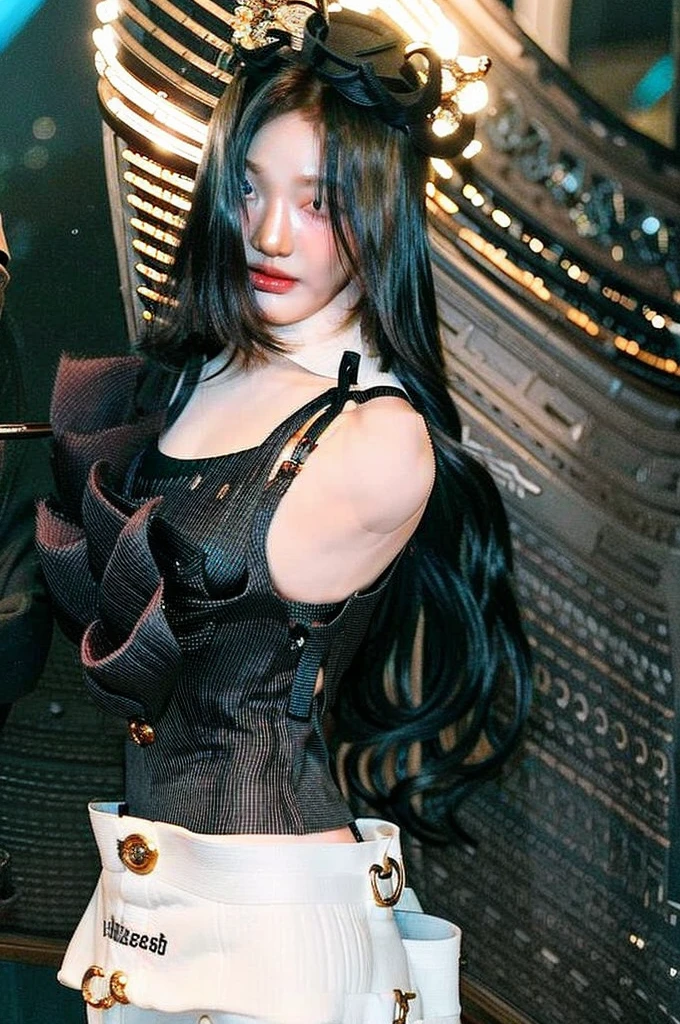 ((Highest quality, 8K, masterpiece :1.3)), whole body, Long legs, Sharp focus :1.2, (((Beautiful woman with perfect figure :1.9,))),Long-haired, (((thin abdomen :1.9))),Highly detailed face and skin, Fine grain, double eyelid(((dog)))