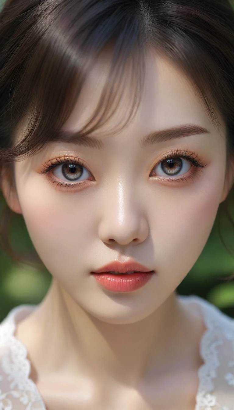 best quality, 4K,8K,realistic, realistic, very detailed, very delicate and beautiful, raw photo, Japanese and Korean beauties,korean beauty,Wear JK, ,big bust,(beautiful detailed eyes,beautiful and delicate lips,Highly detailed eyes and face,long eyelashes), Short hair카락, happy expression, In a picturesque garden filled with sunlight. The quality of the work is top notch, 매우 상세한 기능과 realistic, realistic touch. Colors are vibrant,Lighting creates a warm atmosphere, Lips glued and expressionless. Short hair, Show your waist, make the skirt visible