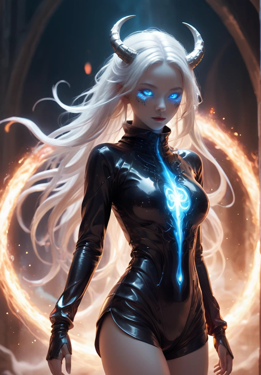 ((Dark)),epic,8k,fantasy,ultra detailed,Magic,((hood)),(hoodie),((((hair over one eye)))),((whole body, including legs)),((Standing)),(open thighs),(open legs)
casting spell,blackhole,menancing,((glowing eyes)) ((BLUE eyes)),((glowing)),((Bloom)),magnificent,Masterpiece,absurdres,best quality,standing,1girl,human,evil,evil grin,apocalypse,destruction,end of the world,crazy eyes,Crazy,psycothic,looking down,superior,(sadistic),((demoniac)),spear,spectral,ghostly,circle,rim,rim light,crescent,abyssal,
Shorts,groin,hip bones,hip lines cowboy shot,Magic Circle,excessive energy,scifi,abyssaltech,dark energy,ethereal,dissolving,see-through,abyss,antitech,scifi,pure energy,thighs,