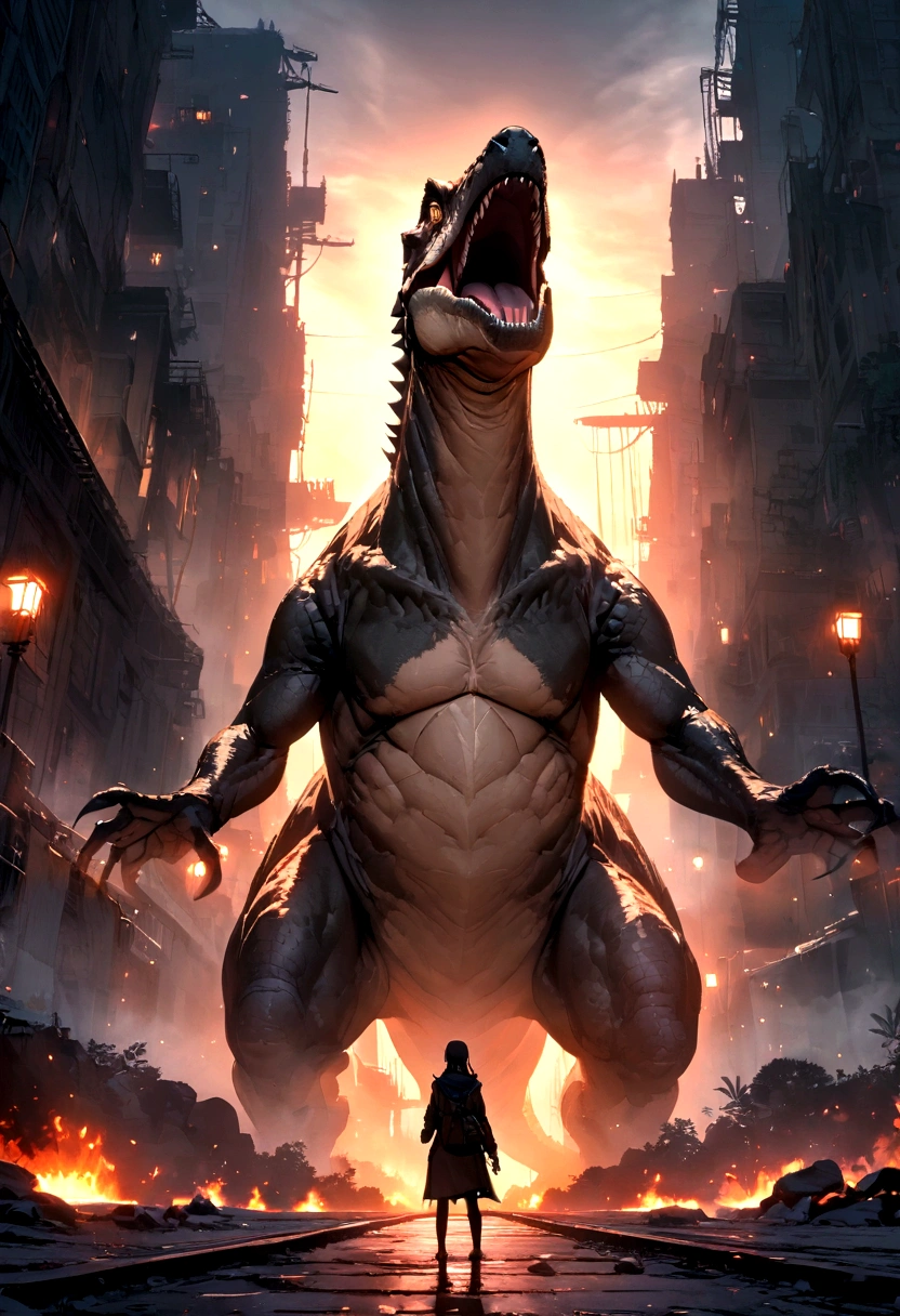 Create hdr max of dinosaur AI8k
