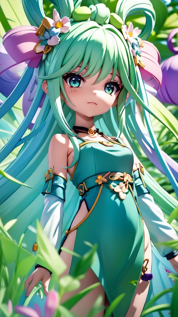 Close-up of a woman with colorful hair and necklace, Anime girl with space-like hair, Soft vitality of Ross Dres, Gubes-inspired artwork, Fantasy art style, colorful], Vivid fantasy style, Ross draws vibrant cartoons, universe and colorful, Gwaiz, colorful digital fantasy art, Great art style, Beautiful anime style, White skin, hulk clothes