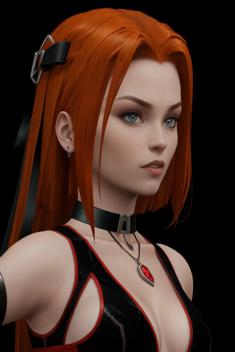 detailed background, vampire castle background at night, low light, ((score_9), score_8_up, score_7_up), score_6_up, score_4_up, score_5_up, 1girl, rayneclassic, solo, choker, long hair, looking down, black choker, piercing, breasts, closed mouth, jewelry, cleavage, ear piercing, earrings, portrait, red lips, upper body, collarbone, blush, shiny, black background, bare shoulders, bangs, grey hair, hair behind ear, freckles, half-closed eyes, off shoulder, lips, shiny hair, black shirt, medium breasts, blue eyes, smile,