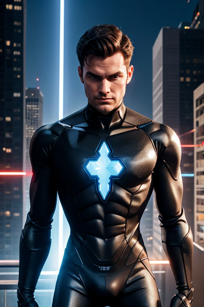Generate the best Synder man dress wearing little robo illustration