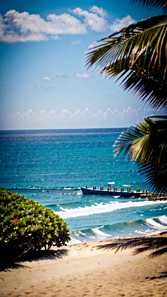 Close up photography towards the beach 