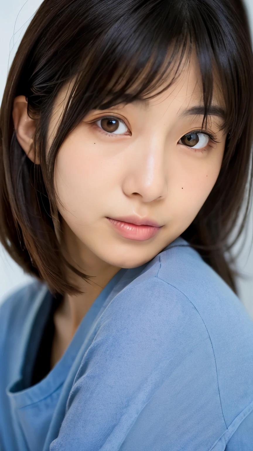 japanese beauty with asymmetrical face