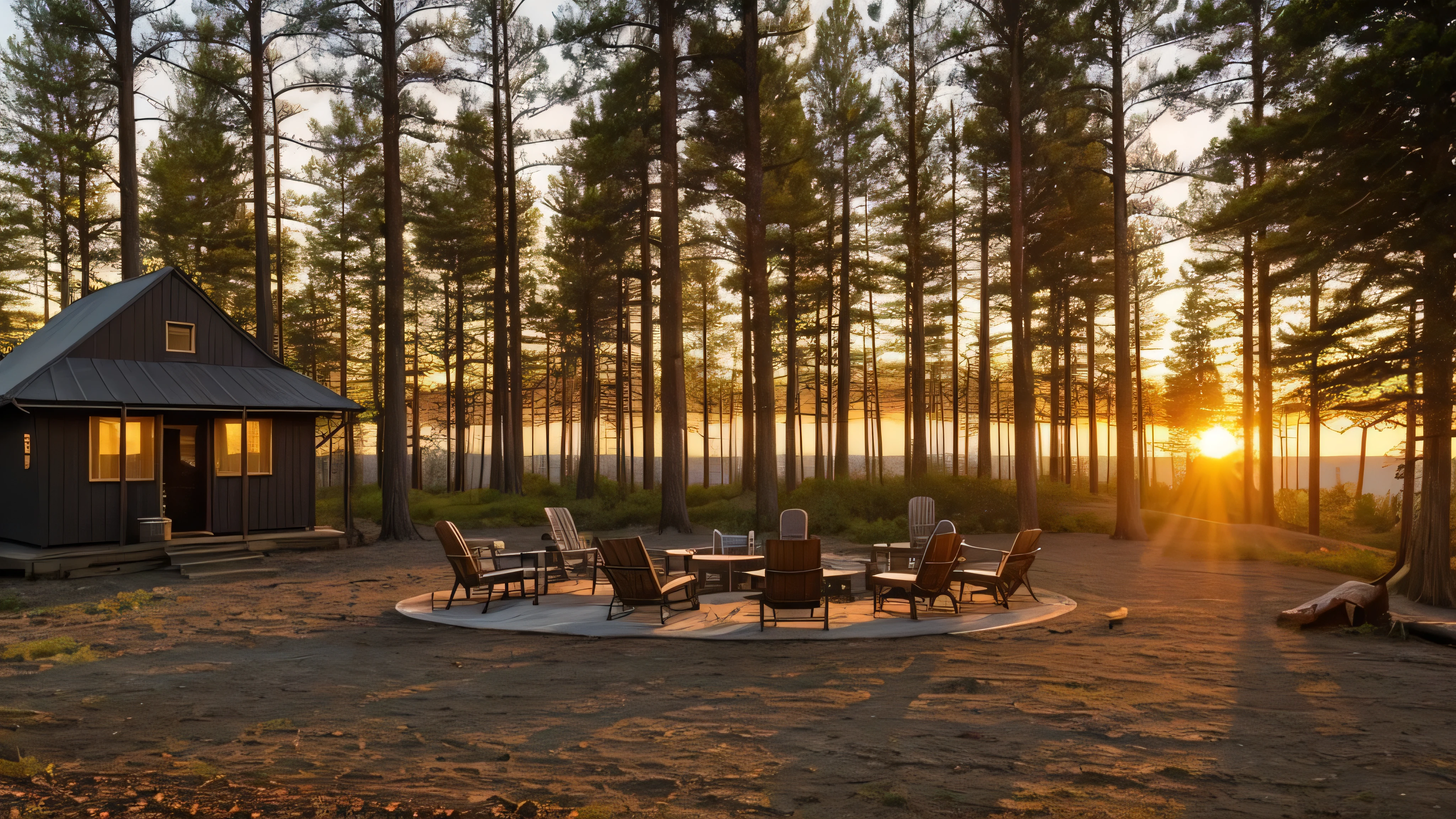 Mellow Lo-Fi Hip-Hop Soft Guitar Gentle Percussion Cozy Warm Melodies Chill Background camp fire sunset