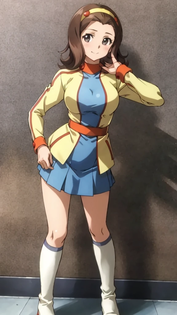 masterpiece, best quality, solo,1girl,looking at viewer,、Stay inside the base。
Miwa Uzuki、Standing posture、Rin々A funny expression、