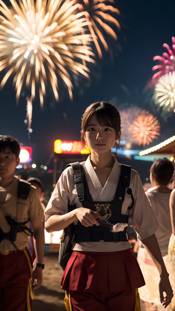 Captain Marine、Houshou Marine、8K.Summer festival、firework