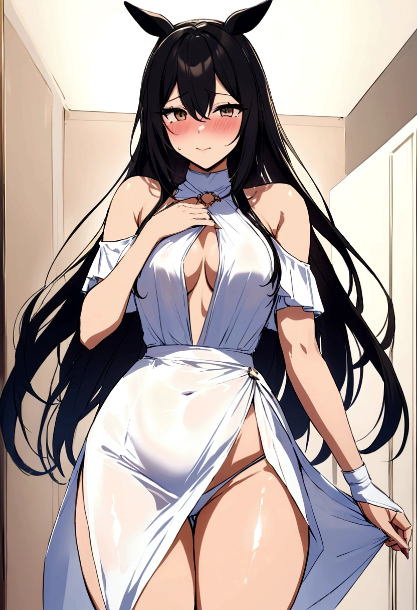 Horse Girl Hishi Amazon Fully exposed Embarrassed