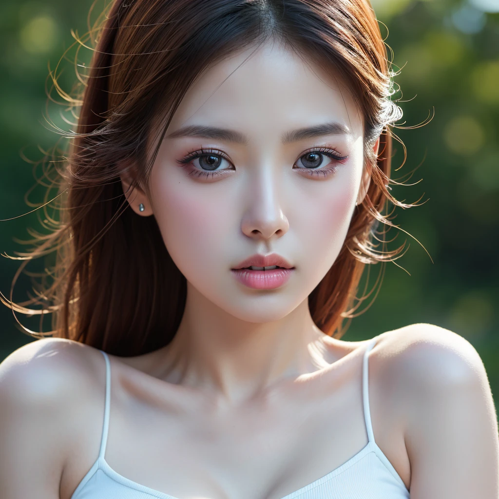 ((Highest quality、masterpiece、8K、Best image quality、Ultra-high resolution、Award-winning works)、(Close up of a woman's face:1.35)、( face close-up:1.3)、(Accurate anatomy:1.1)、(A smile staring at me:1.1)、Ultra-high resolutionの輝く色白美肌、The most detailed face、Ultra-high resolutionの詳細な顔、Ultra-high resolutionの髪の毛、(Ultra-high resolutionの煌めく瞳:1.1)、Beautiful face with great detail、(Blurred Background:1.1)、very bright and vivid、beautiful japanese actress face、(An open-air bath surrounded by nature in a hidden area deep in the mountains:1.1)、(Scoming out of the hot spring:1.1)、(Fantastic Fog:1.1)、Beautiful bright sunset、Spectacular Cinema Lighting、The most romantic sunset、Ultra-high resolutionの艶のある唇、Glossy and moisturized skin、Beautiful natural open-air bath、Romantic love sensation、perfect beautiful teeth