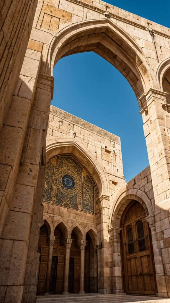a photograph of the cultural beauty and spirituality of Jerusalem, with a focus on its religious diversity and unique architecture. real detail, high resolution, 8k resolution