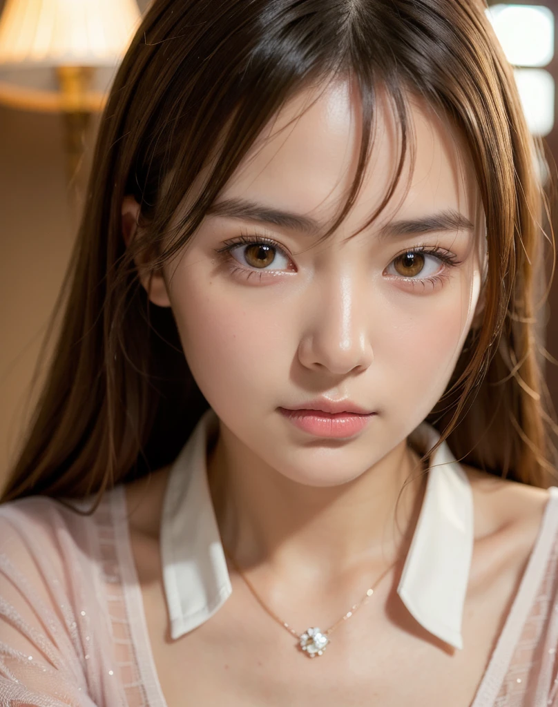 best quality, face focus, soft light, ultra high res, (photorealistic:1.4), RAW photo,
1japanese girl, solo, cute, (pupil, lights in the eyes), detailed beautiful face, (small chest),(high resolution detail of human skin texture),
(long hair),
indoor,
Damask Shirt Dress,
(portrait)