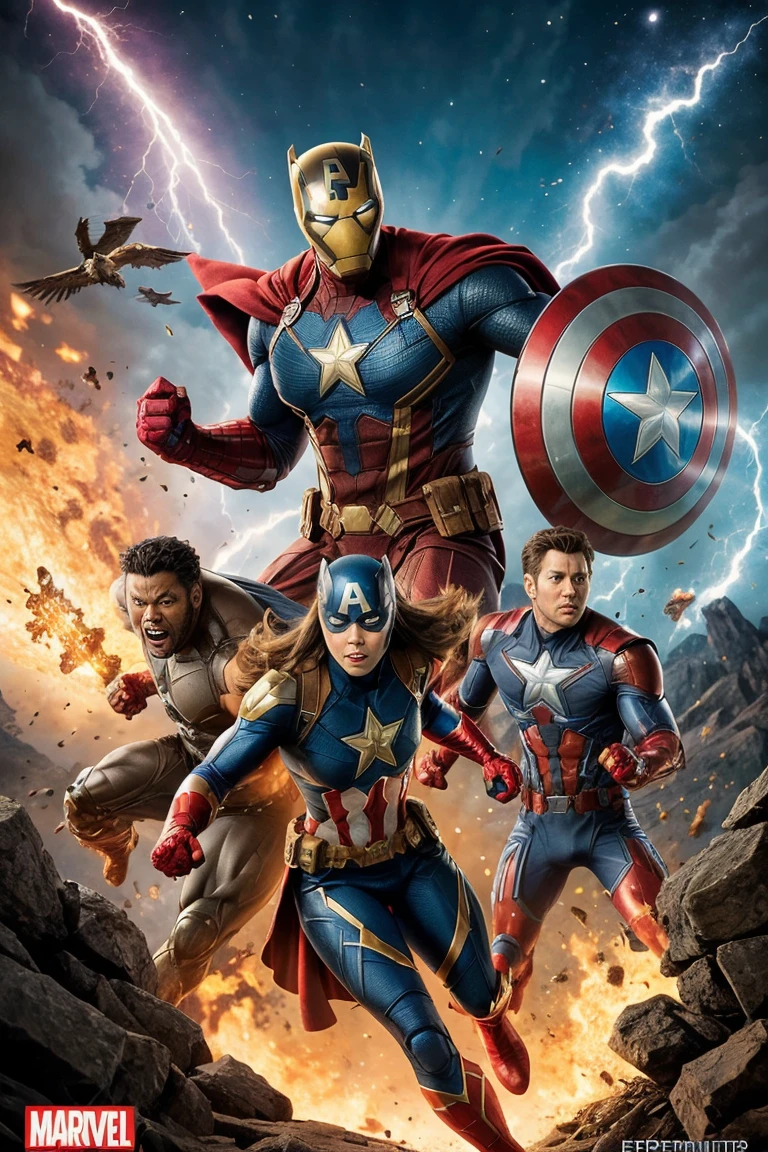 Marvel Cinematic Universe FannyStollarQuirón,  . Superheros, epic battles, showy, Very detailed