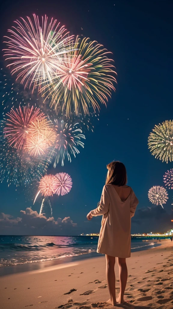 Fireworks on the beach、I don't need people