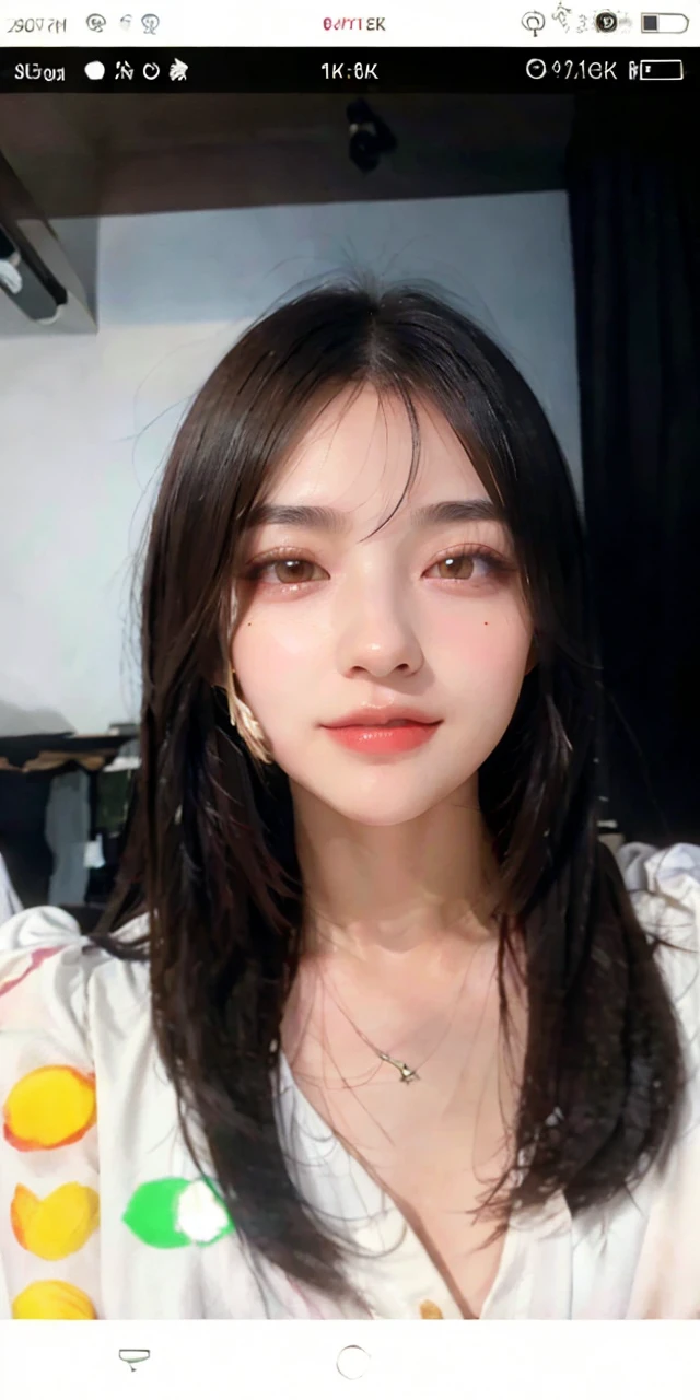 a beautiful woman with perfect figure, dark brown hair, wearing a pendant, wearing an apron, in the kitchen, highly detailed face and skin, detailed eyes, double eyelids, big breasts, (best quality, 8k, masterpiece:1.3), (realistic, photorealistic, photo-realistic:1.37), HDR, UHD, studio lighting, ultra-fine painting, sharp focus, physically-based rendering, extreme detail description, professional, vivid colors, bokeh, portrait