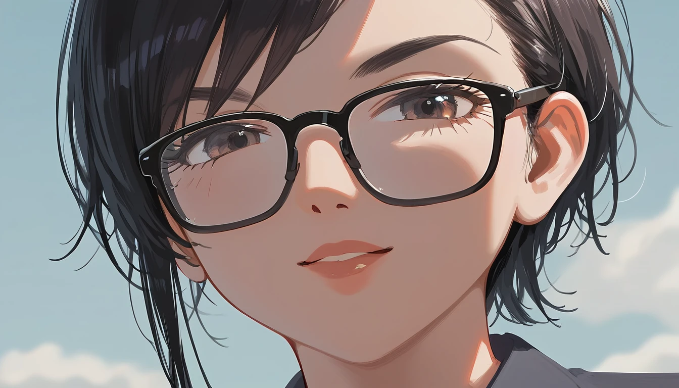 score_9, score_8_up, score_7_up, source_photo, anime screencap, detailed, close up, rating safe, renault megane, driver is wearing glasses, looking at viewer, masterpiece, best quality, 8k,