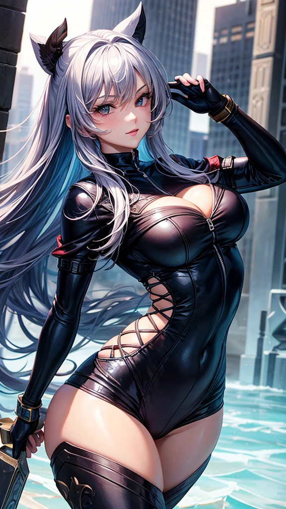 Create a character similar to yor forger, very sexy and with curves in your body