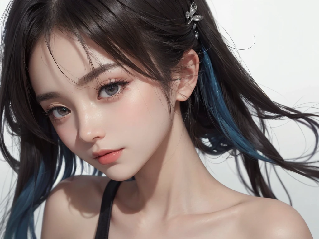 (masterpiece、Highest quality:1.4)、
(8K resolution、Ultra-high resolution:1.2)、
Realistic,
Detailed depiction face、Eye for detailed depiction、Detailed skin、Detailed hair、Glowing Skin、
Japanese Idol、Very beautiful woman、Detail and beauty that cannot be captured in reality:1.3、
Elegant and perfect figure、Perfect Anatomy、
1 Girl、16 years old、
Lip gloss、Add highlights to the eyes:1.5、
Dynamic Angle、(Beautiful Bangs、Highly detailed hair:1.5)、Glowing Skin:1.4、
Please look closely at the camera、Natural and comfortable lighting、Highlights from below、
Very cute smile、Very happy smile、
(White background、Face close-up:2)、
Upper Body、Landscape
(Rem Re:Zero, Blue Hair, blue eyeball,1.5)、
eyelash、