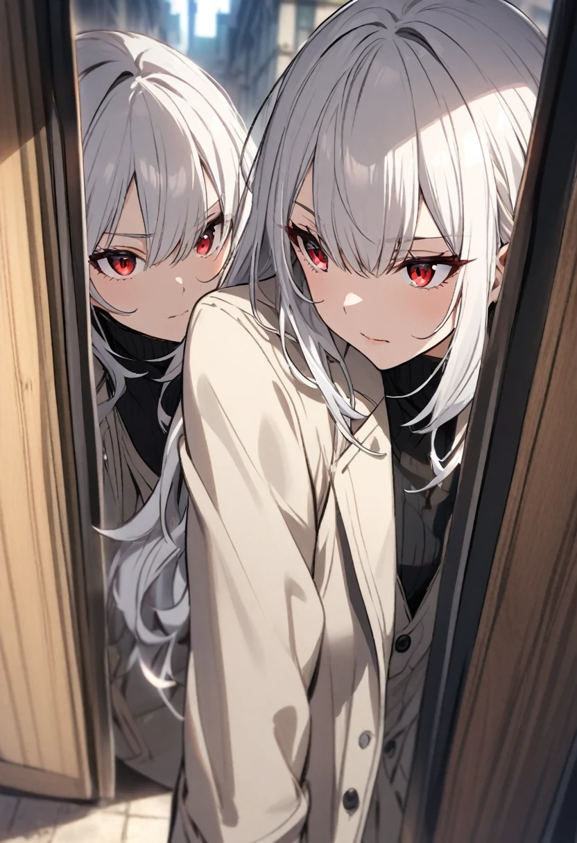 White Hair Red Eyes Spy