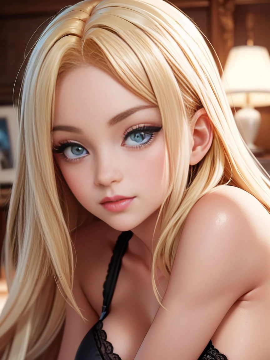 Close-up of a woman wearing a black bra and panties, belle femme blonde, blonde and attractive features, belle fille blonde, Une magnifique Blonde, blonde belle jeune femme, Femme blonde, photo of a beautiful woman, beautiful female model, Jeune femme blonde, seductive woman, shoulder - length blonde hair, belle jeune femme, magnifique belle femme, Beaux cheveux blonds, (Marilyn Monroe:0.9), flirts with the camera